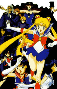 Sailor Moon, Scouts, and Queen Beryl and Generals